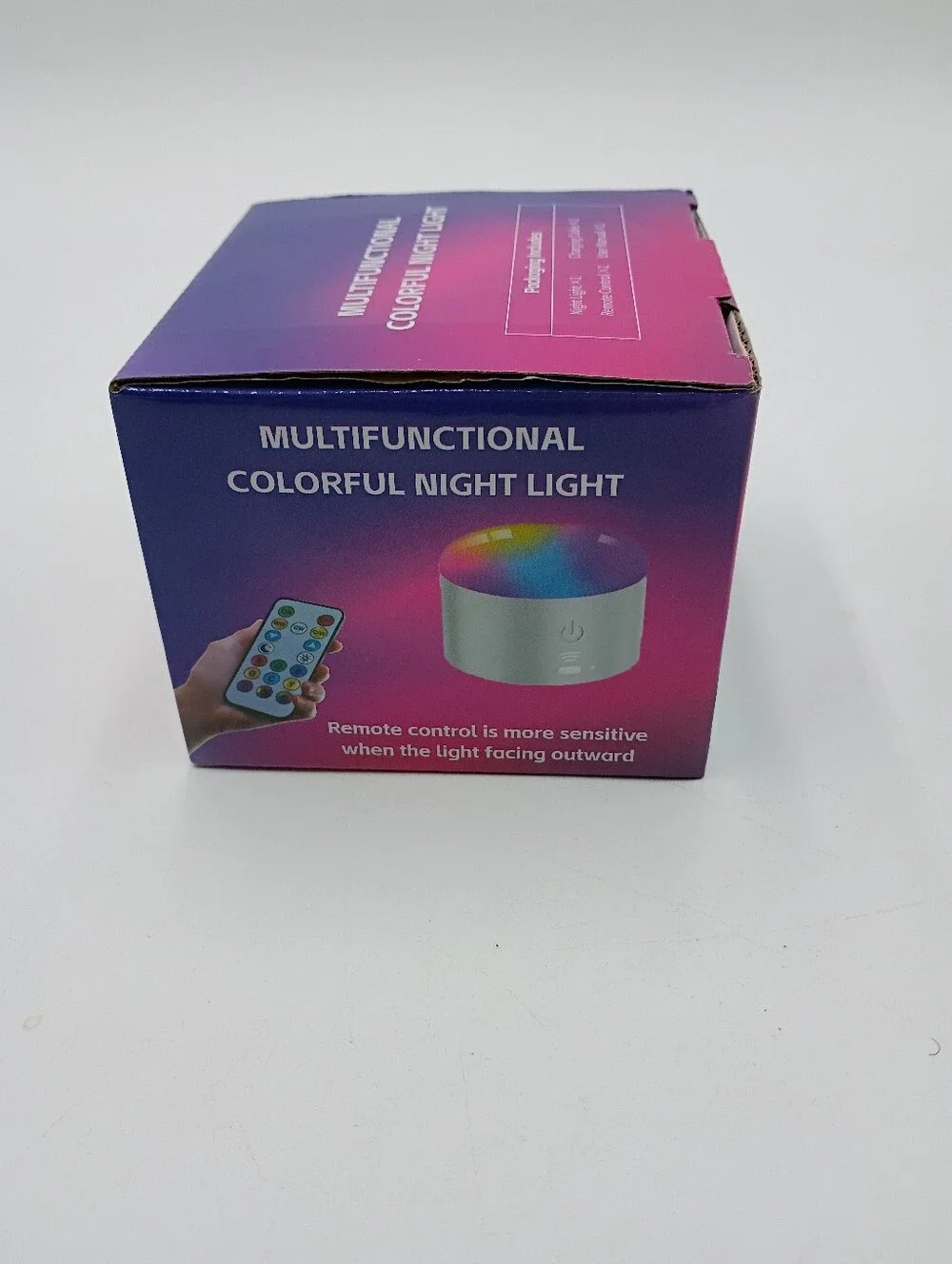 Multi-functional Colorful Night Light. Touch Or Remote Control. USB Charging.